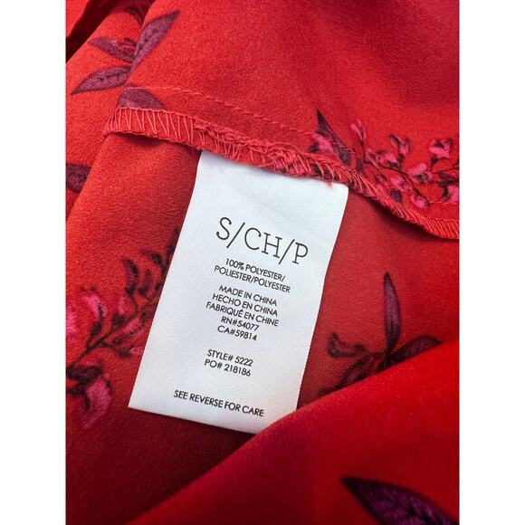 Cabi 5222 Red Floral top size S - Picture 6 of 9